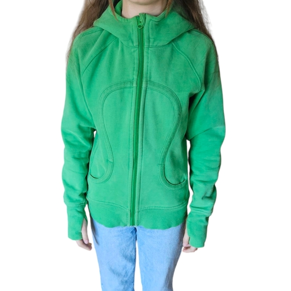 lululemon athletica Tops - Lululemon Size 6 Green Scuba Hoodie
